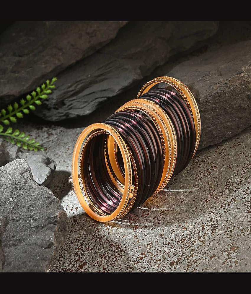 AFAST Purple Bangle Set ( Pack of 2 )
