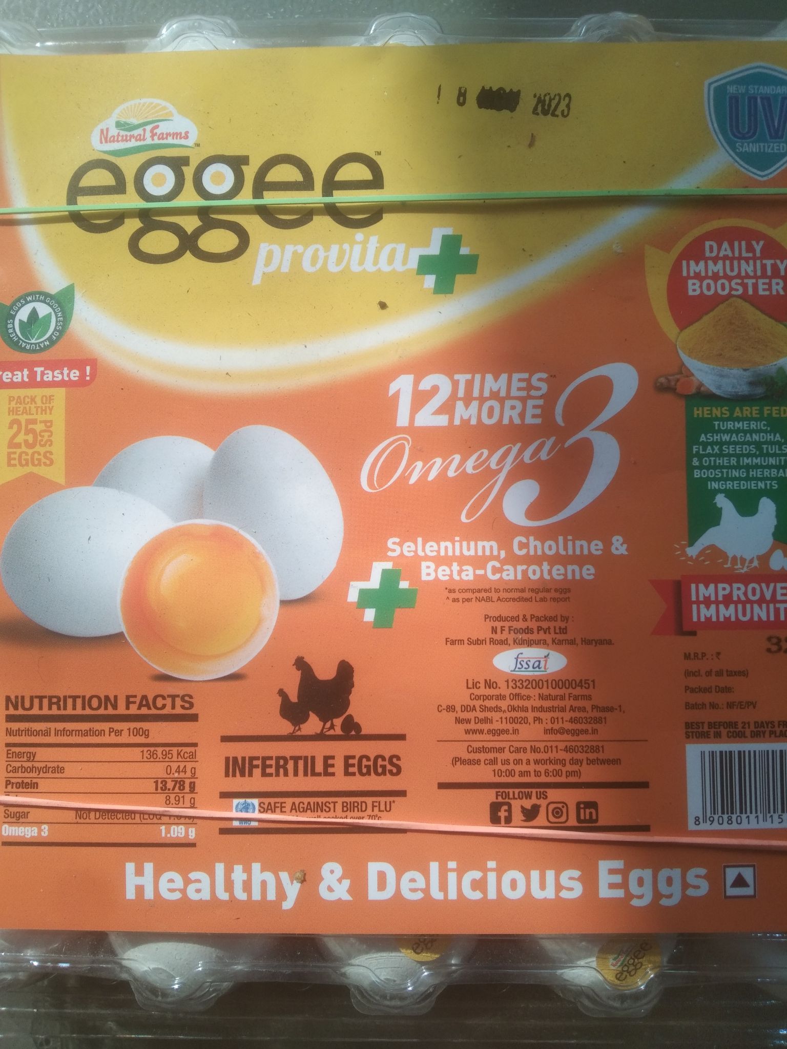 Natural farm eggee 30pc