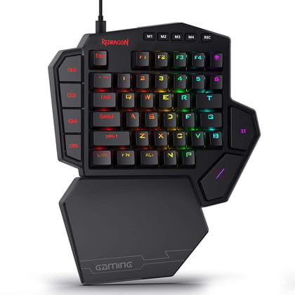Redragon Diti K585 - One Handed Wired RGB Mechanical Keyboard (Blue Switch)