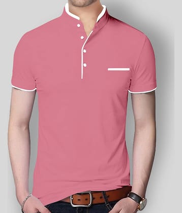 AUSK Pack of 1 Cotton Blend Regular Fit Men's T-Shirt ( Peach )