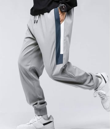 Forbro Light Grey Polyester Blend Men's Joggers ( Pack of 1 )