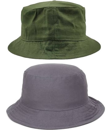 Zacharias - Multi Color Cotton Men's Hat ( Pack of 2 )