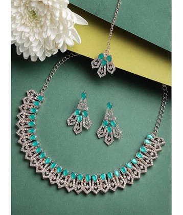 Sukkhi Green Alloy Necklace Set ( Pack of 1 )