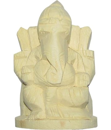 SUBHASHINI Ganesha Wood Ganesha Idol x cms Pack of 1