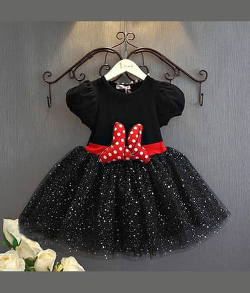 Mullick the designer Pack of 1 Baby Girls Net Frock ( Black )