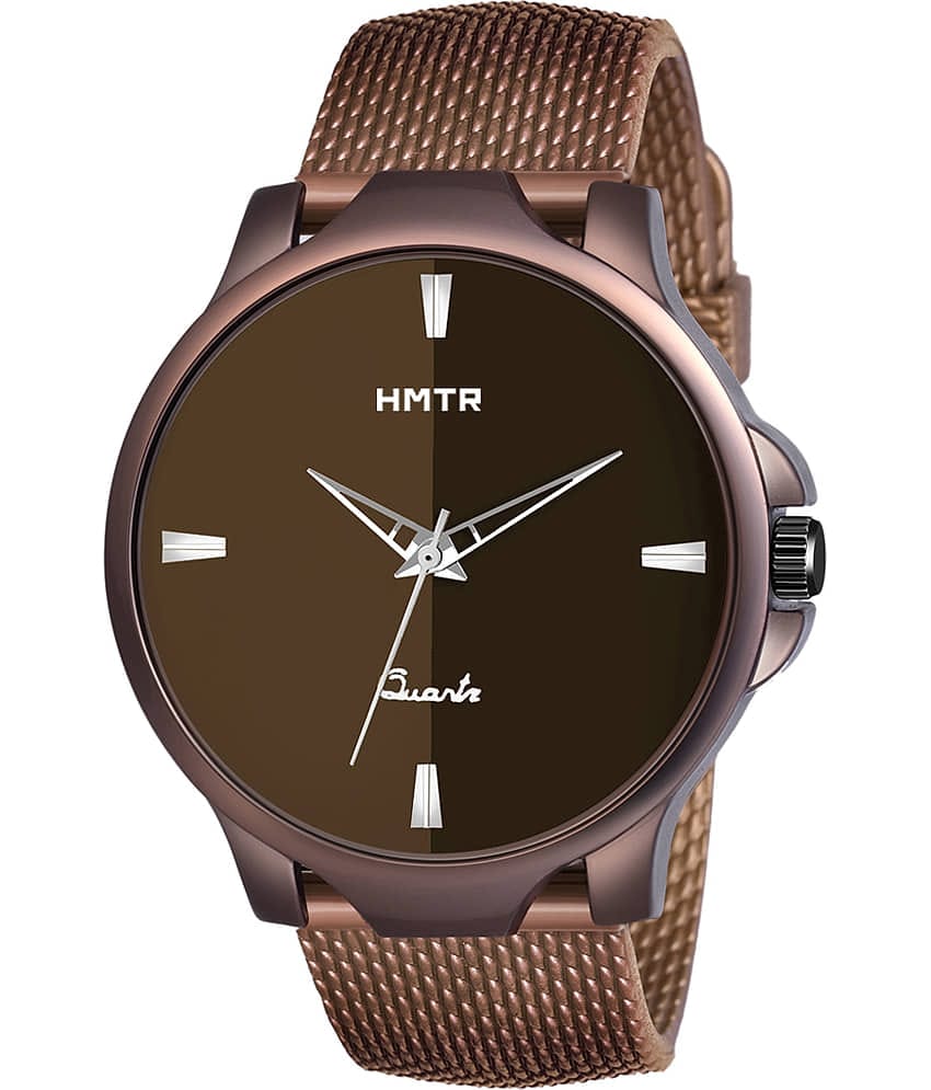 HMTr Brown Rubber Analog Men's Watch