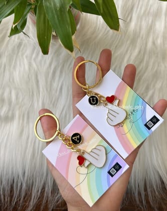 Love Charm Keychain-Heart