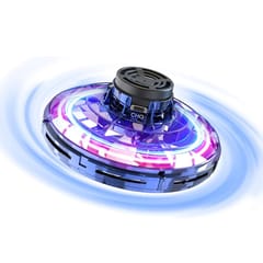 LED Flying UFO Drone, Hand-Controlled Gesture Sensor, RGB Light-Up Magic Spinner Toy, Indoor Flying for Kids & Adults