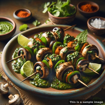 Mushroom Haryali Tikka