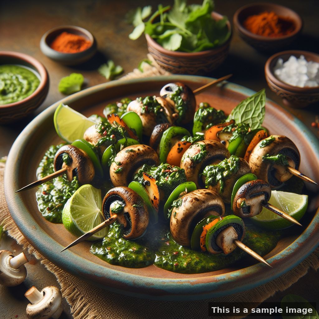 Mushroom Haryali Tikka