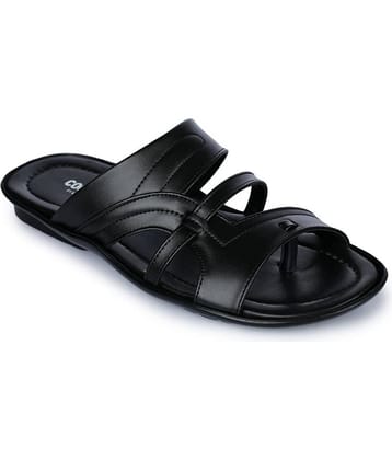 Liberty - Black Men's Leather Slipper