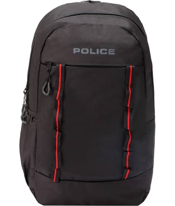 POLICE. Black Nylon Backpack ( 16 Ltrs )