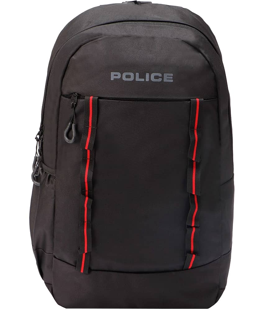 POLICE. Black Nylon Backpack ( 16 Ltrs )
