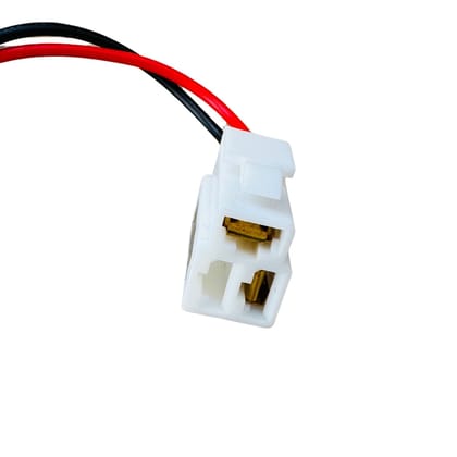 MM TOYS 2 Pin Power Connector for Kids Electric Rideon Controller, Easy Installation, Durable Plastic Build, White Color