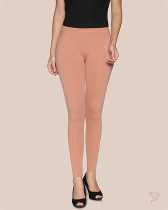 Cotton Ankle Legging - Cinnamon-S / Cinnamon