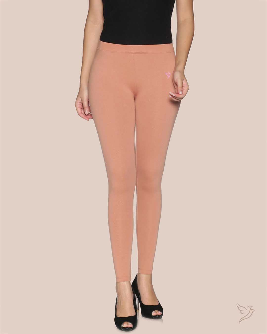 Cotton Ankle Legging - Cinnamon-S / Cinnamon