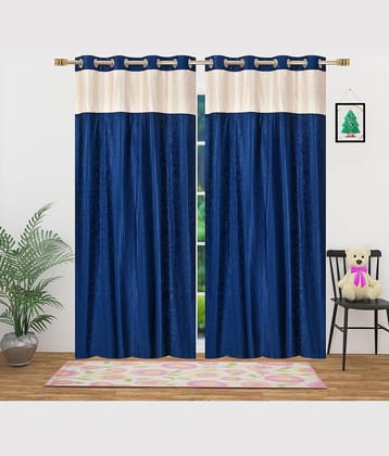 Sai Arpan Abstract Printed Semi-Transparent Eyelet Curtain 5 ft ( Pack of 1 ) - Multicolor