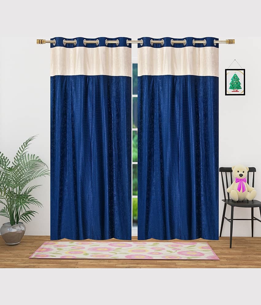 Sai Arpan Abstract Printed Semi-Transparent Eyelet Curtain 5 ft ( Pack of 1 ) - Multicolor