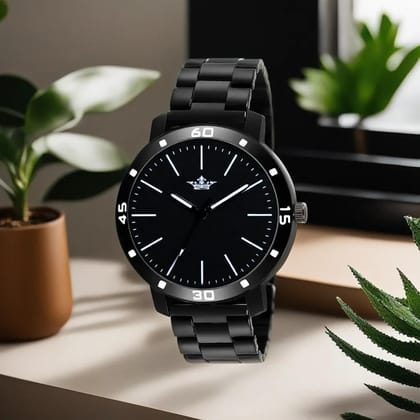 LOREM Black Dark Edition Analog Watch for Men LR112-UF