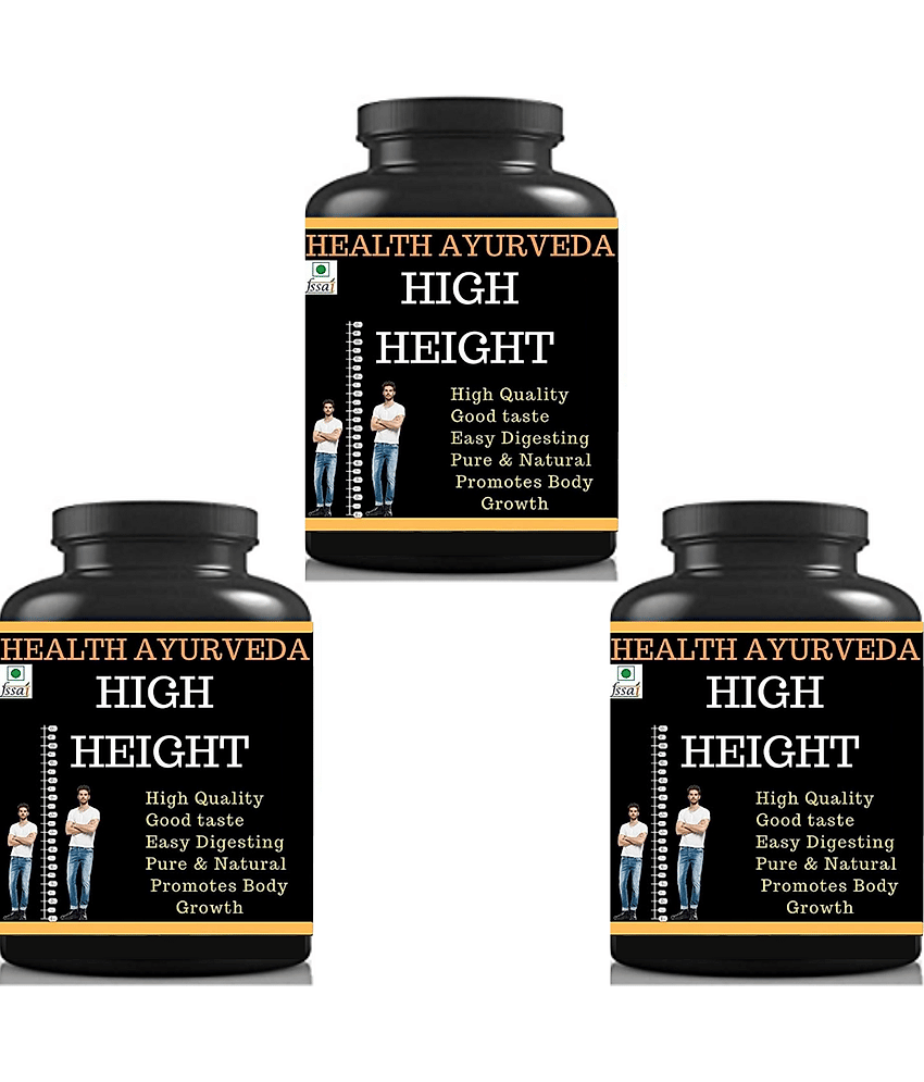 Health Ayurveda High Height Height Increase Mango Flavor Powder 300 Gm Pack of 3