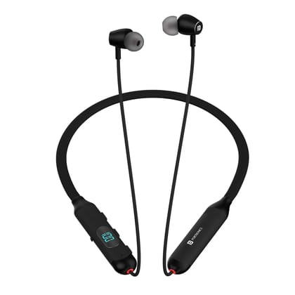 Portronics Harmonics Z8, LED Battery Display, 40 Hour Playtime, Game & Music Mode, Type C Fast Charging (Black)