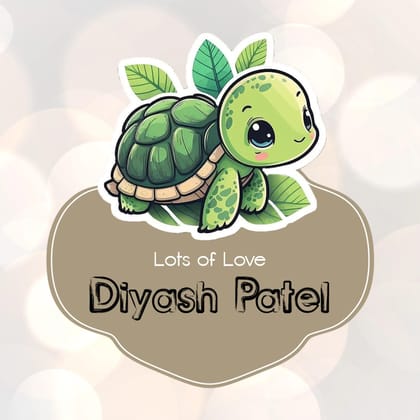 Die-Cut Gift Tags/Gift Labels - Turtle Treat-Set of 20
