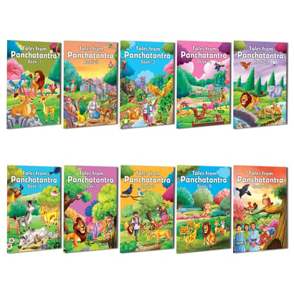 Tales from Panchatantra - A Pack of 10 Books | Traditional Panchatantra Stories for Children Age 4+ [Paperback] Dreamland Publications