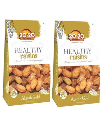 20-20 Dry Fruits Raisin with Seeds (Munakka) 500 Pack of 2