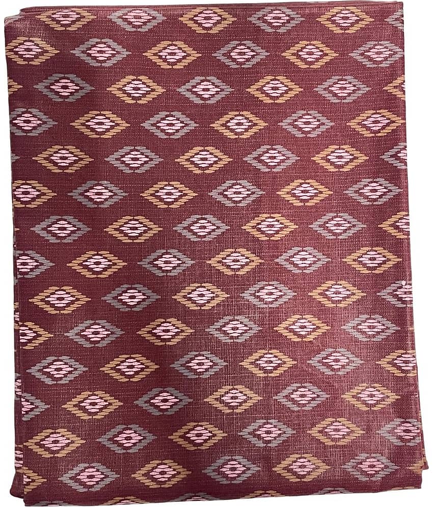 Maharaja White Cotton Blend Men's Unstitched Kurta ( Pack of 1 )