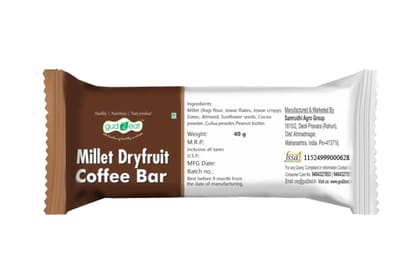 GUD2EAT Millet Dry fruit Coffee bar I Healthy Diet I with goodness of fiber - 40gm Pack Of 1 GUD2EAT Millet Dry fruit Coffee bar I Healthy Diet I with goodness of fiber - 40gm Pack Of 1