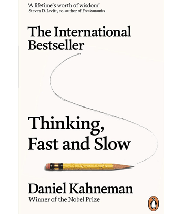 THINKING FAST AND SLOW BY DANIEL KAHNEMAN.THE INTERNATIONAL BESTSELLER DANIEL KAHNEMAN.PAPERBACK EDITION.