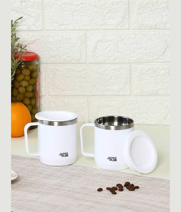 Jaypee Plus KOFE Cup Set Solid Stainless Steel Coffee Mug 300 mL ( Pack of 2 )