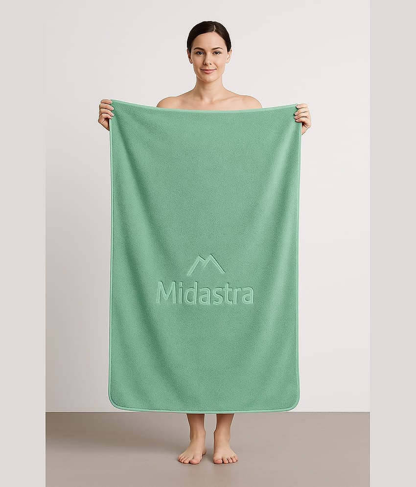 Midastra Pack of 1 Microfibre 500 -GSM Bath Towel ( Mint Green )
