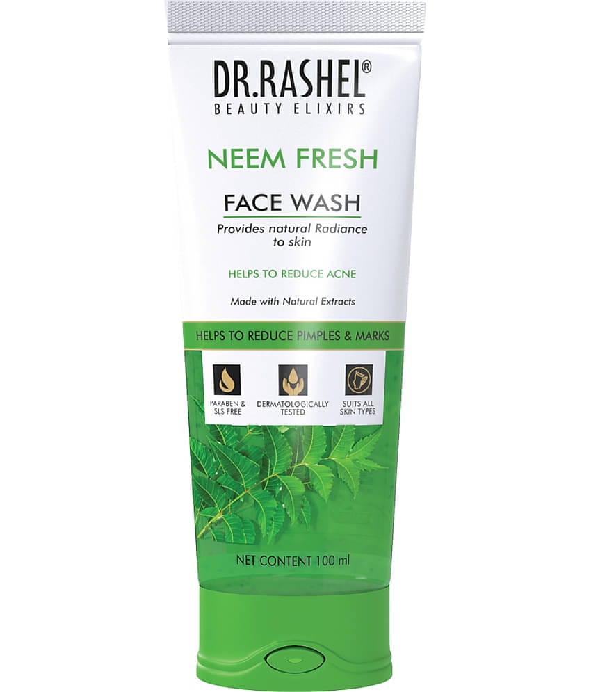 DR RASHEL Neem Face Wash Cleanses and refreshes all types of skin (100 ml, Pack of 1)