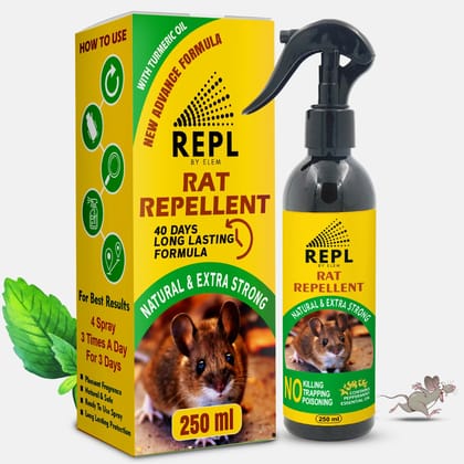 REPL™ Herbal Rat Repellent Spray for Home & Car - 250ml-PACK OF 1