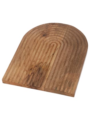 HANDCRAFTED WOODEN HALF MOON PLATTER