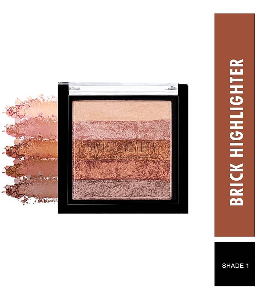 Swiss Beauty Brick Highlighter (Shade-02), 7gm