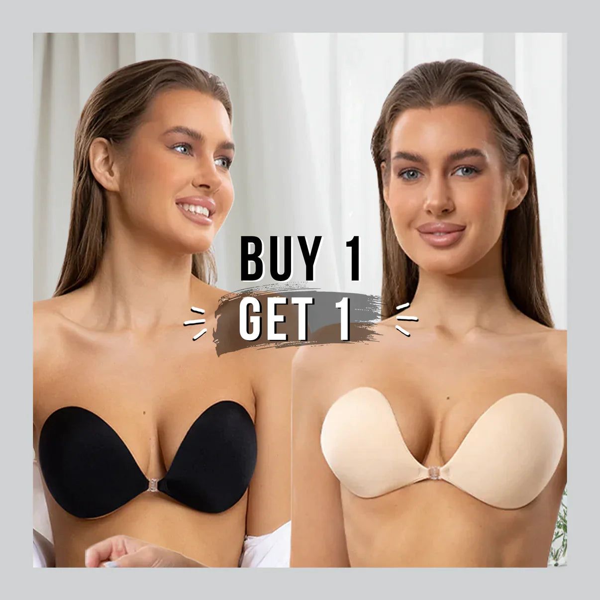 STICKY PUSH UP BRA ( BUY 1 GET 1 FREE)-Small (B)