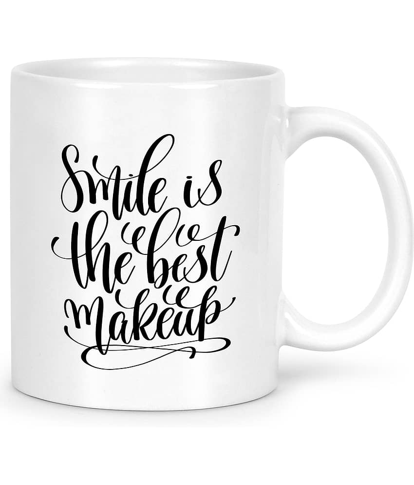 Idream Quote Printed Ceramic Coffee Mug 1 Pcs 330 mL