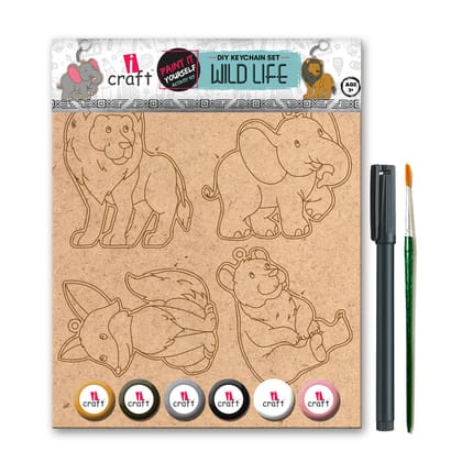 ICRAFT DIY KEYCHAIN SET (CHOOSE OPTIONS)-WILD LIFE