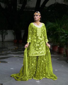 Beautiful Party Wear Top Bottom And Dupatta Beautiful Party Wear Top Bottom And Dupatta