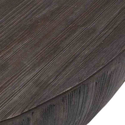 Wooden Antique Finish Round Handmade Drum Coffee Table