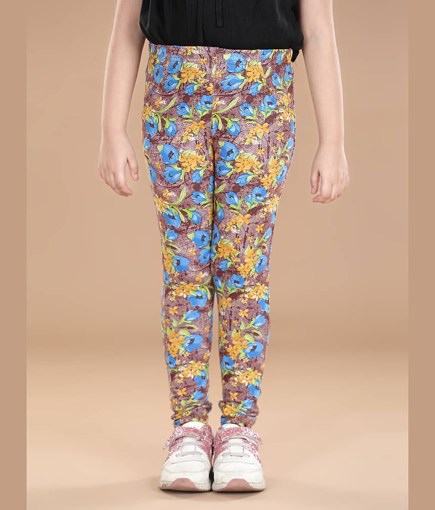 StyleStone Pack of 1 Girls Cotton Blend Leggings ( Gray )