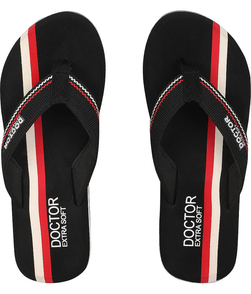 DOCTOR EXTRA SOFT - Black Men's Daily Slipper