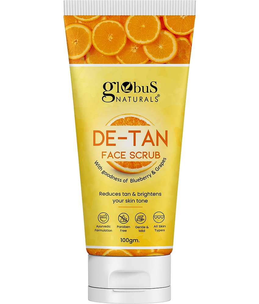 Globus Naturals DeTan Face Scrub & Exfoliators For Men & Women 100gm