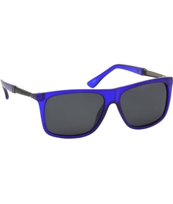 Hrinkar Blue Rectangular Sunglasses ( Pack of 1 )