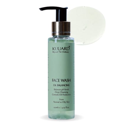 Kuuard Oil Balancing Face Wash | Deep Cleanse, Control Oil & Refresh Your Skin | Copper Peptides And Centella Asiatica