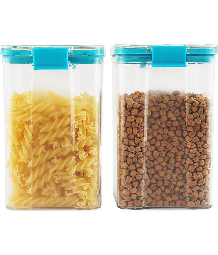 PearlPet - Blue Polyproplene Food Container ( Pack of 2 )