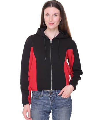 RF RAVES Fleece Black Hooded Sweatshirt