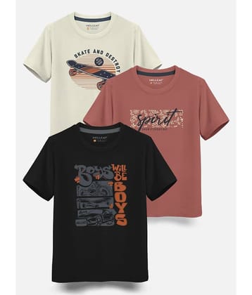 HELLCAT Pack of 1 Boys Cotton Blend T-Shirt ( Multi Color )